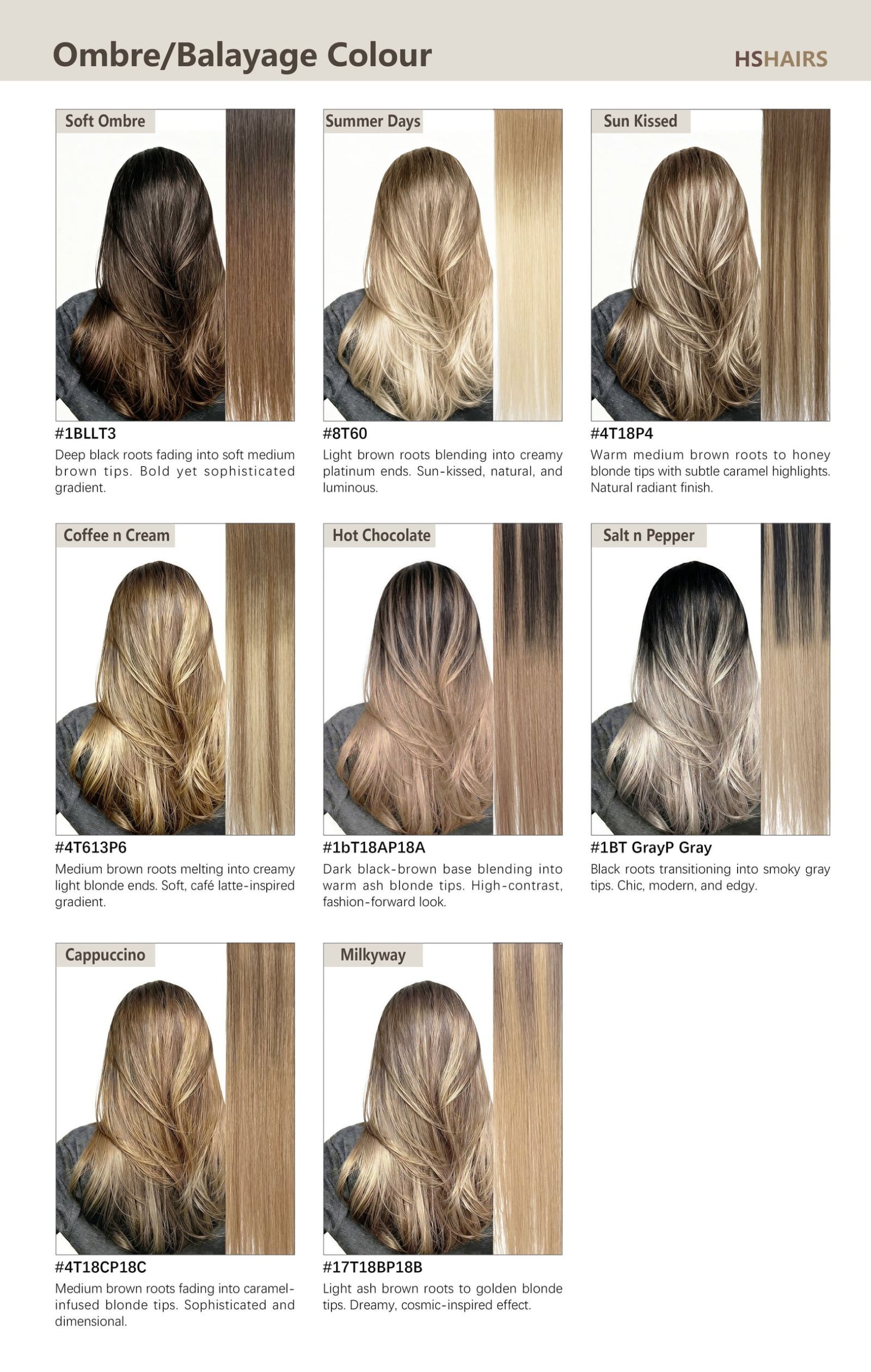 Hair color ring - balayage and ombre blends